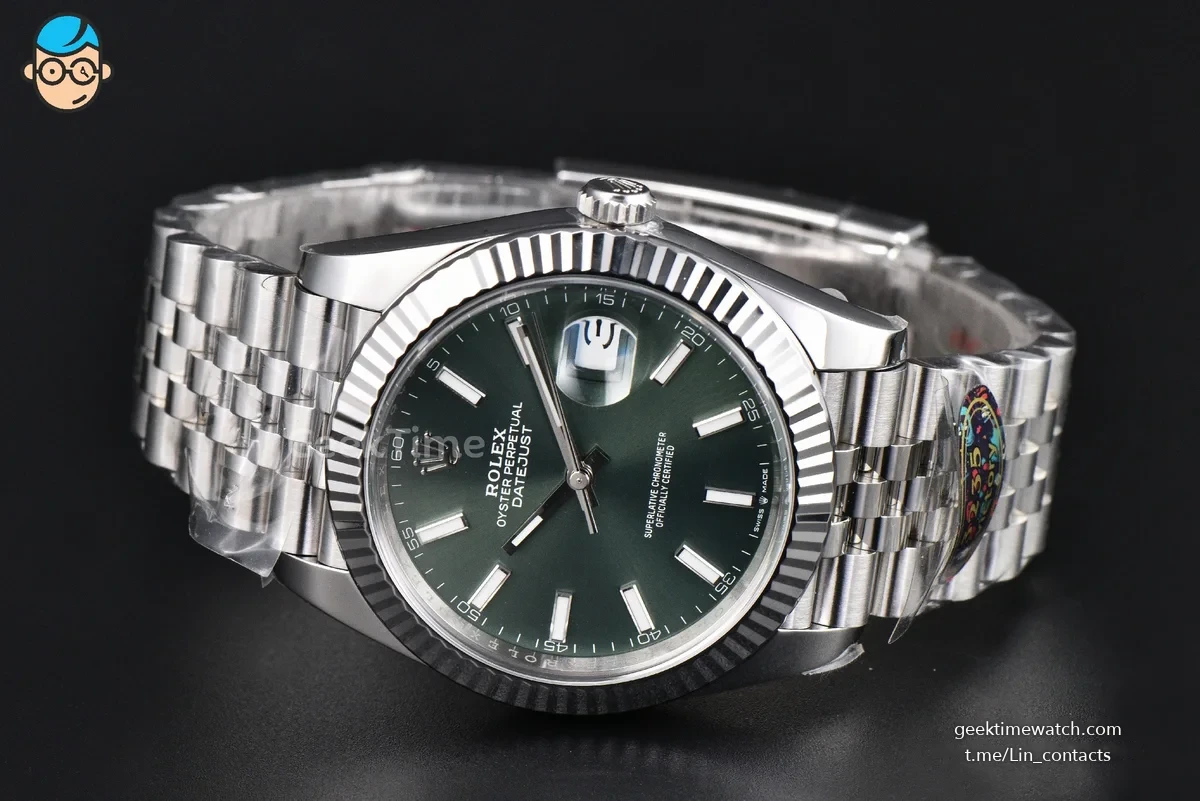 DateJust 41MM 126334 VF Mint Green Dial Jubilee Bracelet DD3235