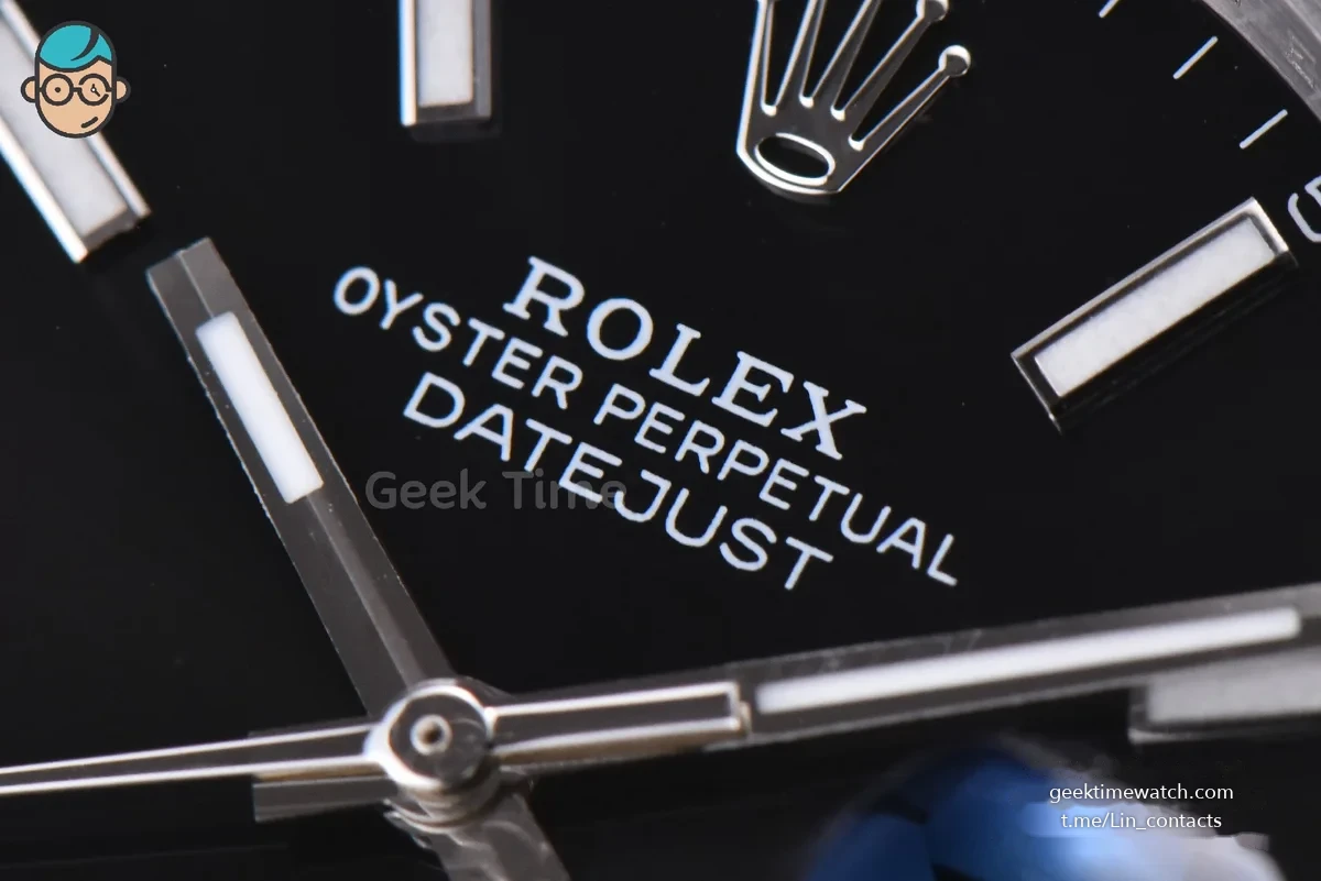 Datejust 41mm SS GMF Black Dial Lume Marker Fluted Bezel Jubille Bracelet VR3235
