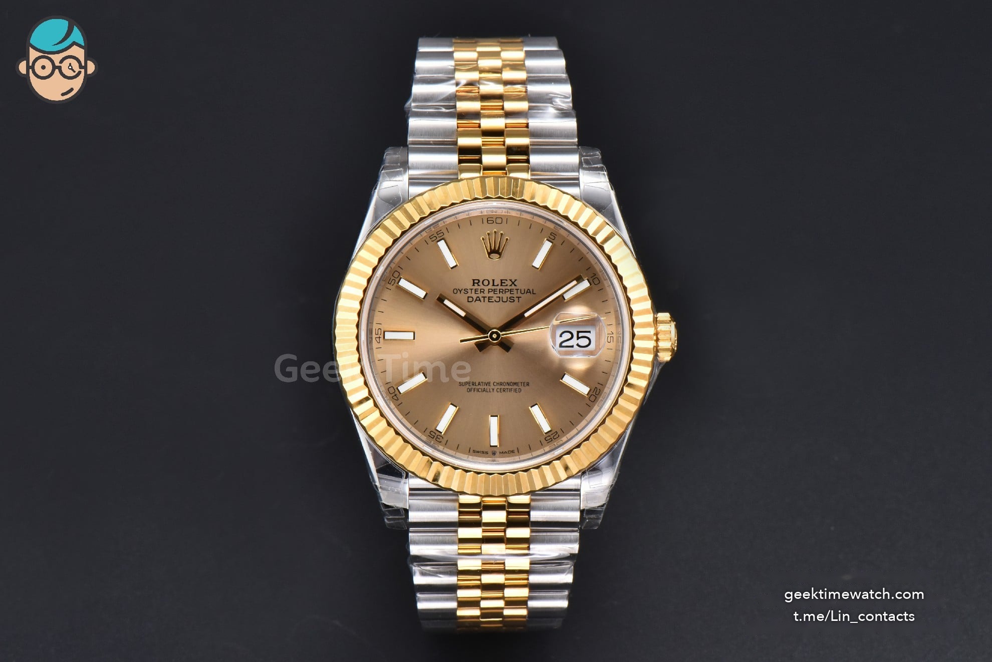DateJust 41MM YG/SS VSF YG Dial Lume Marker Jubilee VS3235