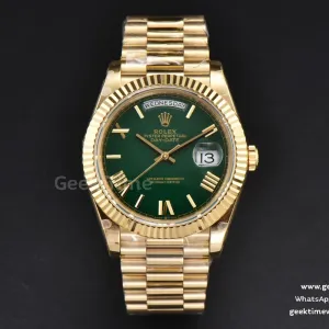 DayDate 40mm 904L BPF YG Green Dial YG Bracelet A3235