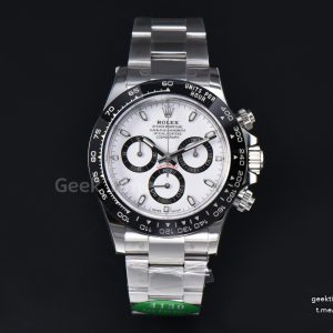 Daytona 116500 SS APSF Panda White Dial Ceramic Bezel  SS Bracelet  SH4130