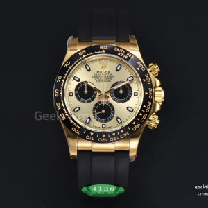 Daytona 116518 YG APSF YG/Black Dial Ceramic Bezel Lume Marker Oysterflex Strap Tungsten Version SH4130