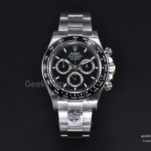 Daytona 126500 APSF 904L Steel Black Dial on SS Braclet SH4131