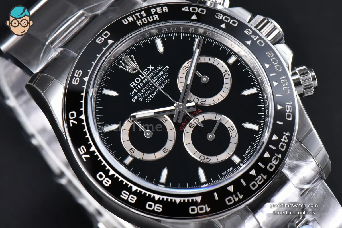 Daytona 126500 APSF 904L Steel Black Dial on SS Braclet SH4131