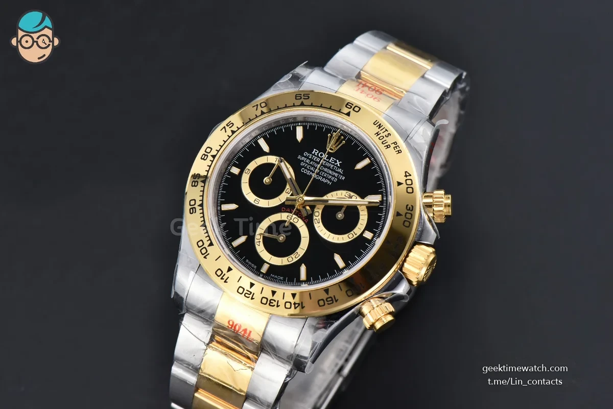 Daytona 126503 40mm 904L YG/SS BPF Black Dial YG/SS Bracelet SH4131