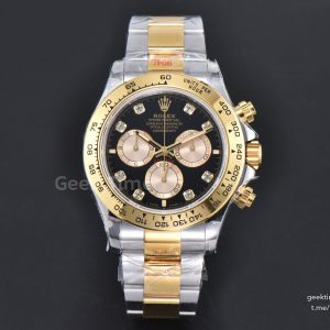 Daytona 126503 40mm 904L YG/SS BPF Black Dial YG Subdial Diamond Marker YG/SS Bracelet SH4131
