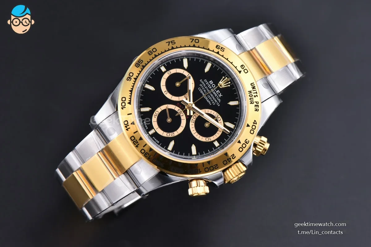 Daytona 126503 40mm YG/SS VSF Black Dial Lume Marker YG/SS Bracelet DD4131 Weighted 164g (V3 $948)
