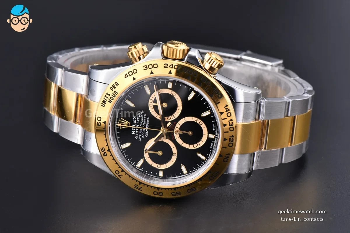 Daytona 126503 40mm YG/SS VSF Black Dial Lume Marker YG/SS Bracelet DD4131 Weighted 164g (V3 $948)