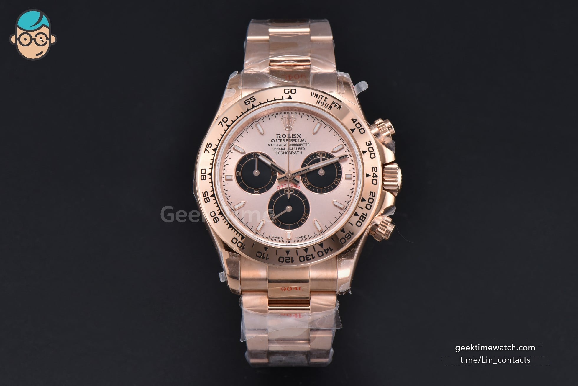Daytona 126505 40mm 904L RG BPF RG Dial Black Subdial RG Bracelet SH4131