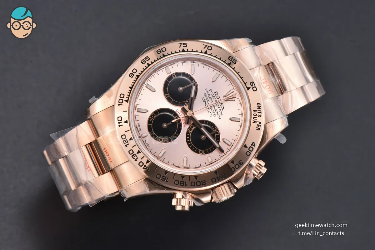 Daytona 126505 40mm 904L RG BPF RG Dial Black Subdial RG Bracelet SH4131