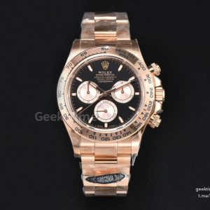 Daytona 126505 40mm Clean RG Black Dial RG Subdial RG Bracelet SH4131
