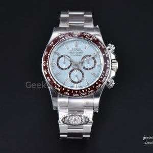Daytona 126506 40mm Clean Ice Blue Dial Diamond Markers SS Bracelet DD4131