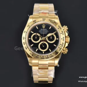 Daytona 126508 40mm 904L YG BPF Black Dial YG Bracelet SH4131