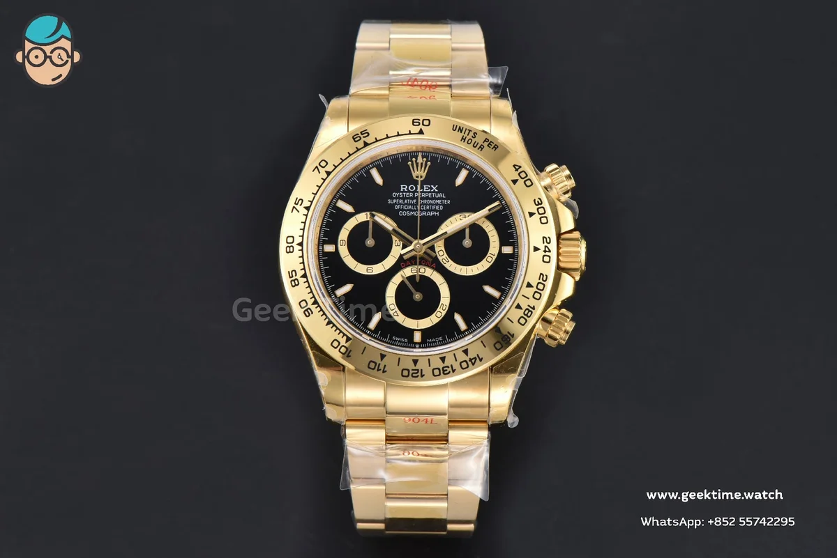 Daytona 126508 40mm 904L YG BPF Black Dial YG Bracelet SH4131