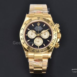 Daytona 126508 40mm 904L YG BPF Black Dial YG Subdial YG Bracelet SH4131