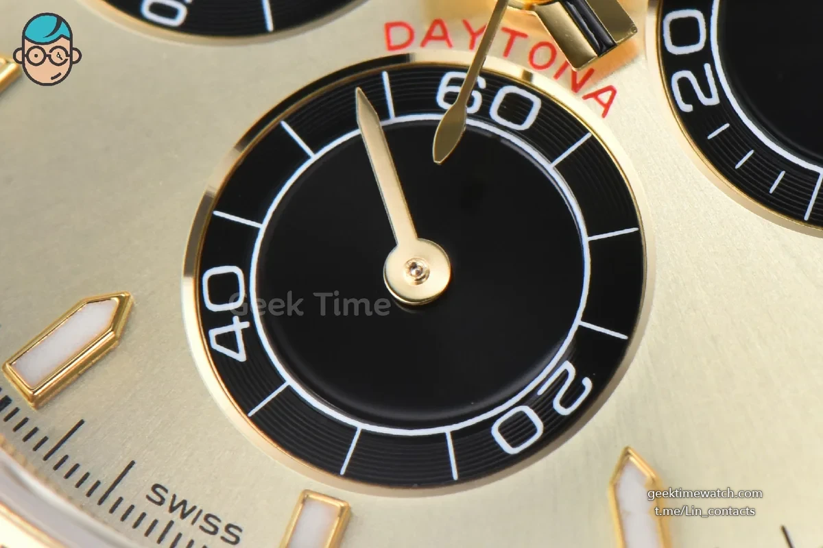 Daytona 126508 40mm 904L YG BPF YG Dial Black Subdial YG Bracelet SH4131