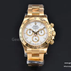 Daytona 126508 YG 40mm Clean White / Black Subdial YG Bracelet DD4131