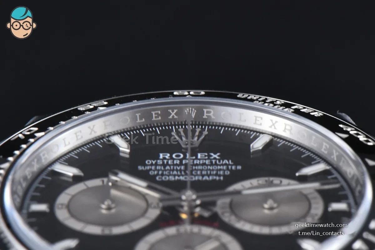 Daytona 126519 40mm Clean SS Black Dial Silver Subdial Oysterflex Strap DD4131