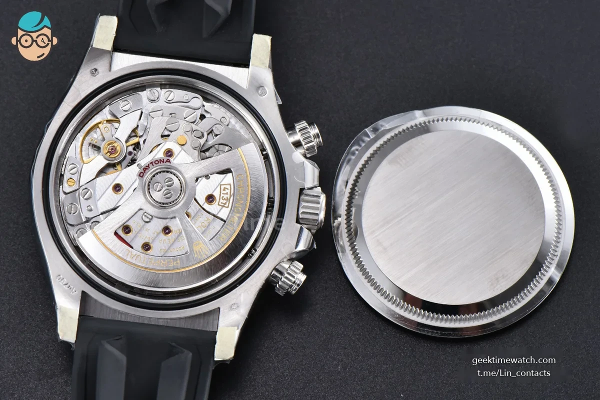 Daytona 126519 40mm Clean SS Black Dial Silver Subdial Oysterflex Strap DD4131