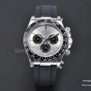 Daytona 126519 40mm SS BPF Black Bezel Grey Dial Black Subdial Black Oysterflex Strap SH4131