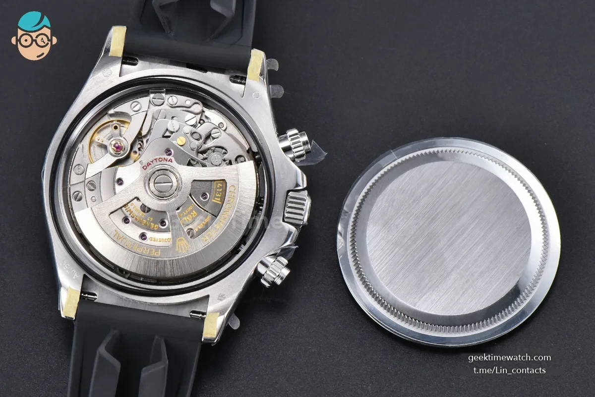 Daytona 126519 40mm SS BPF Black Dial Sliver Subdial Black Oysterflex Strap SH4131