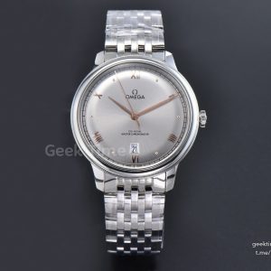 De Ville Prestige 40mm VSF Gray Dial YG Roma Marker SS Bracelet A8800