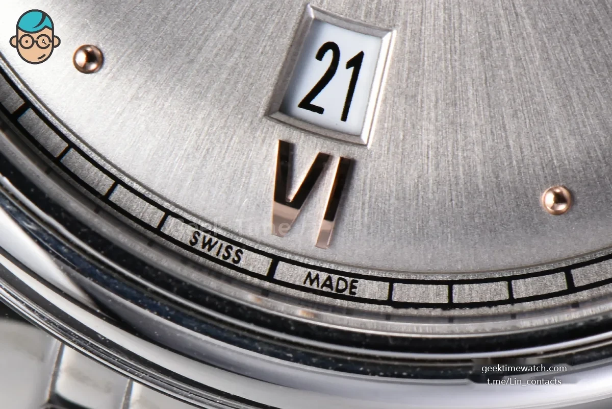 De Ville Prestige 40mm VSF Gray Dial YG Roma Marker SS Bracelet A8800