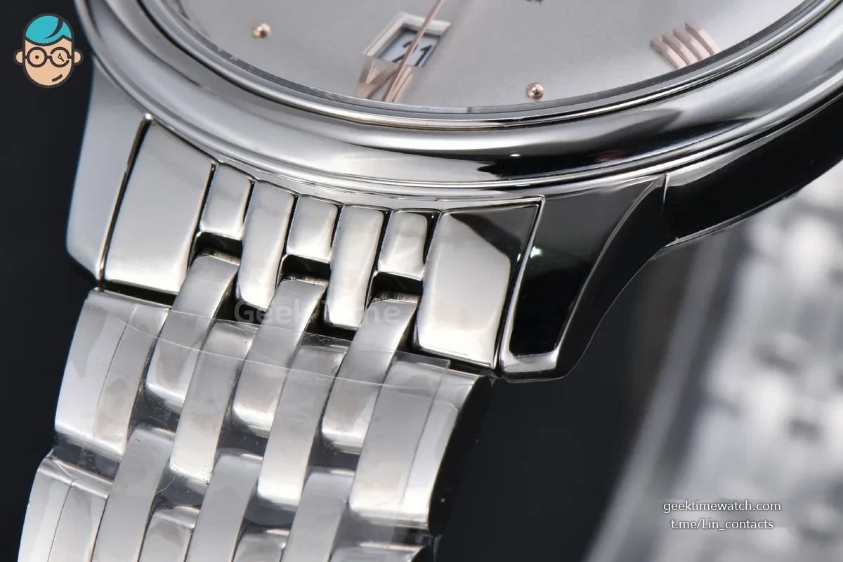 De Ville Prestige 40mm VSF Gray Dial YG Roma Marker SS Bracelet A8800