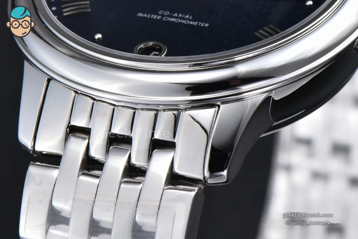 De Ville Prestige Ladies 34mm VSF Blue Dial Bracelet A8800