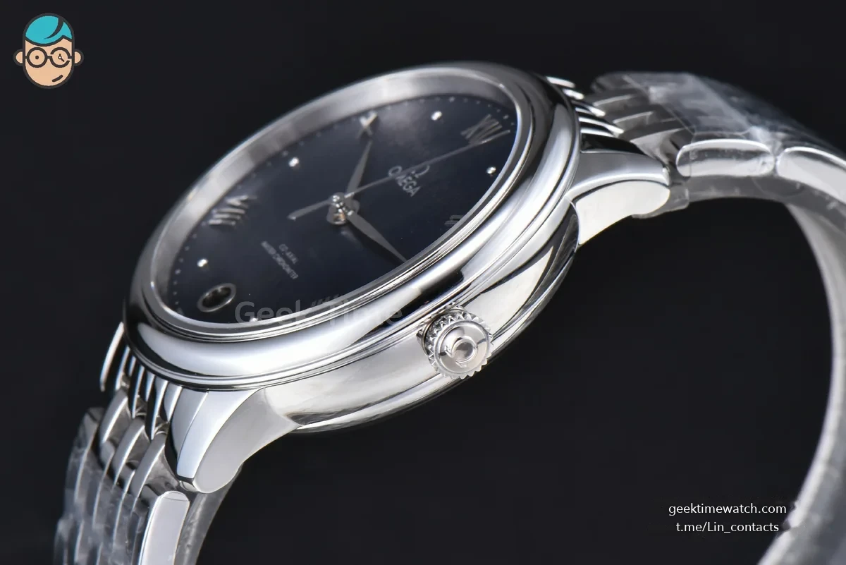 De Ville Prestige Ladies 34mm VSF Blue Dial Bracelet A8800