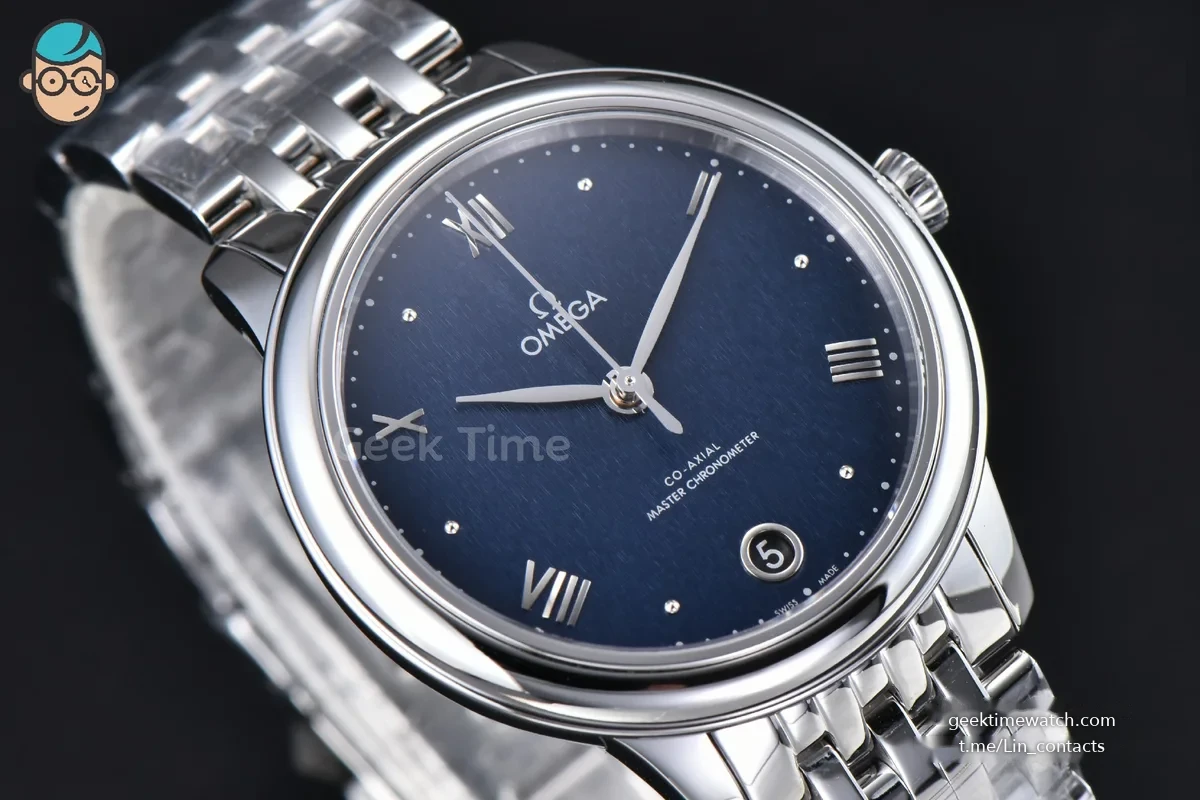 De Ville Prestige Ladies 34mm VSF Blue Dial Bracelet A8800