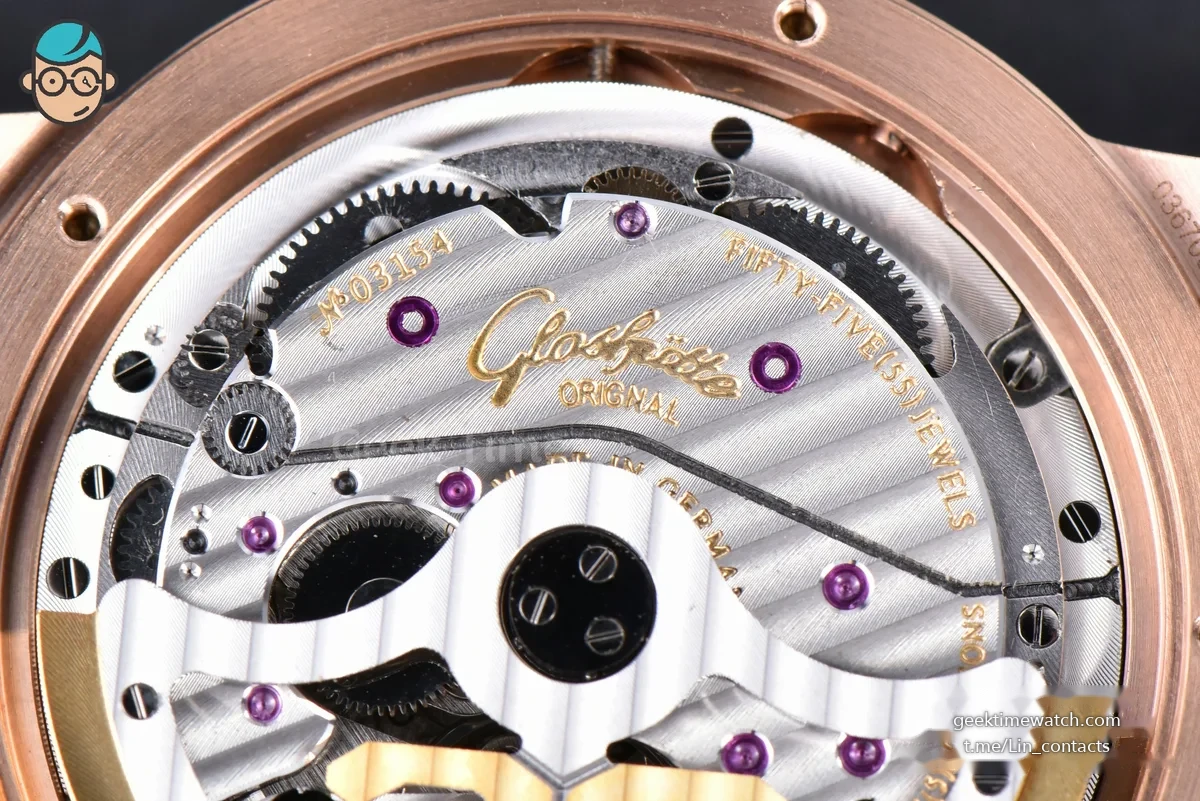 Excellence Panorama V9F 40MM RG Date Moonphase White Dial Brown Leather Strap A100