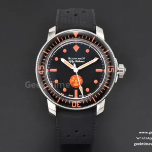 Fifty Fathoms 5008E ‘No Rad Only’ 40mm GSF Black Dial Black Rubber Strap A1151