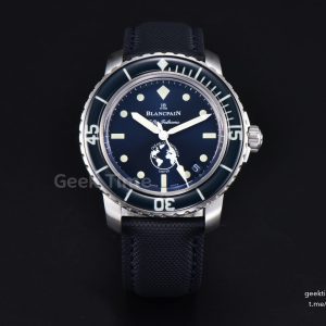 Fifty Fathoms Ocean Commitment 41mm ZF Blue Dial Nylon Strap A23J