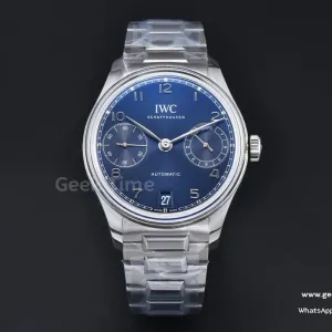 Portugieser  Automatic 7 Days IWC0562E 42mm SS APSF Blue Dial Numeral Markers SS Bracelet A52010