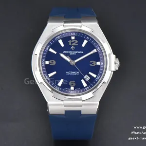 Overseas 47040 42mm PPF Blue Dial Blue Rubber Strap A1226