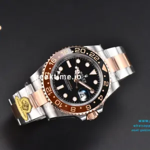 GMT Master 126711 CHNR Rootbeer Gold Factory YG/SS Oyster Bracelet V4 Weighted