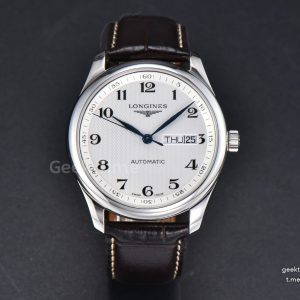 Longines Master Automatic 40mm LGF White Dial Leather Strap