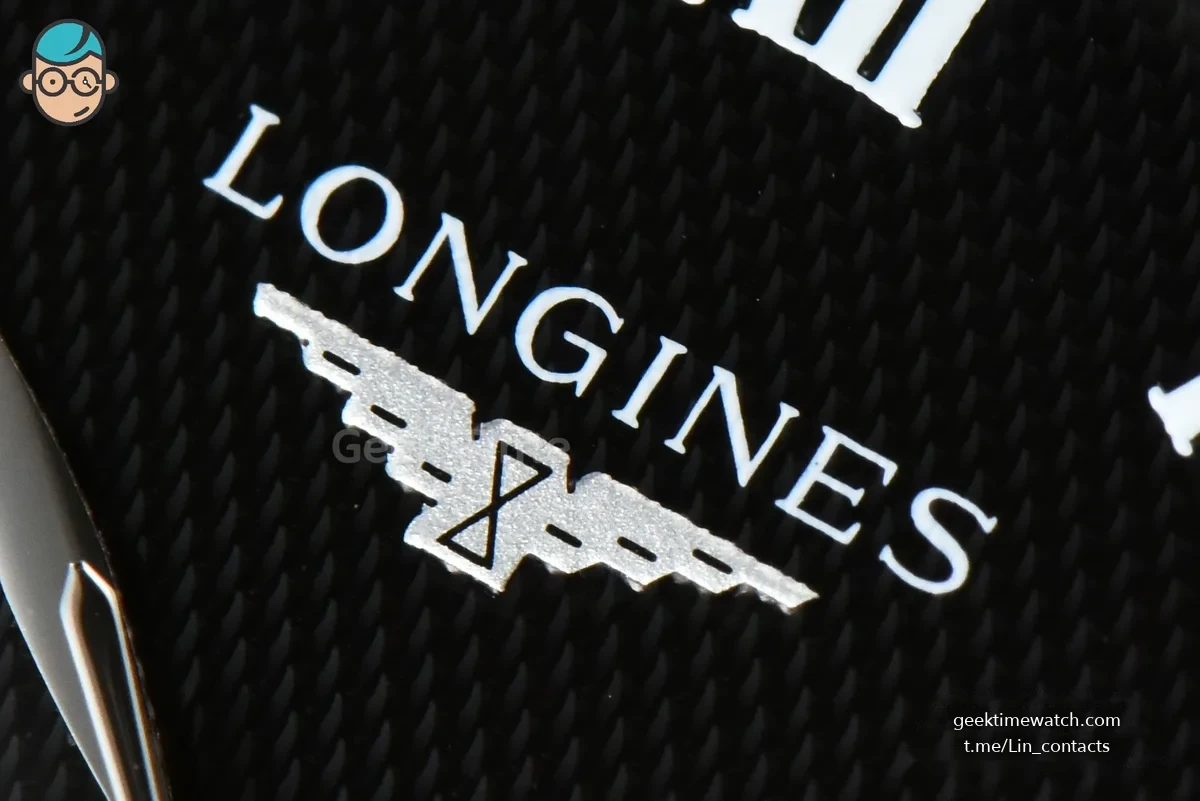 Longines Master Moonphase 40MM GF Black Dial Roma Marker Black Leather Strap A899