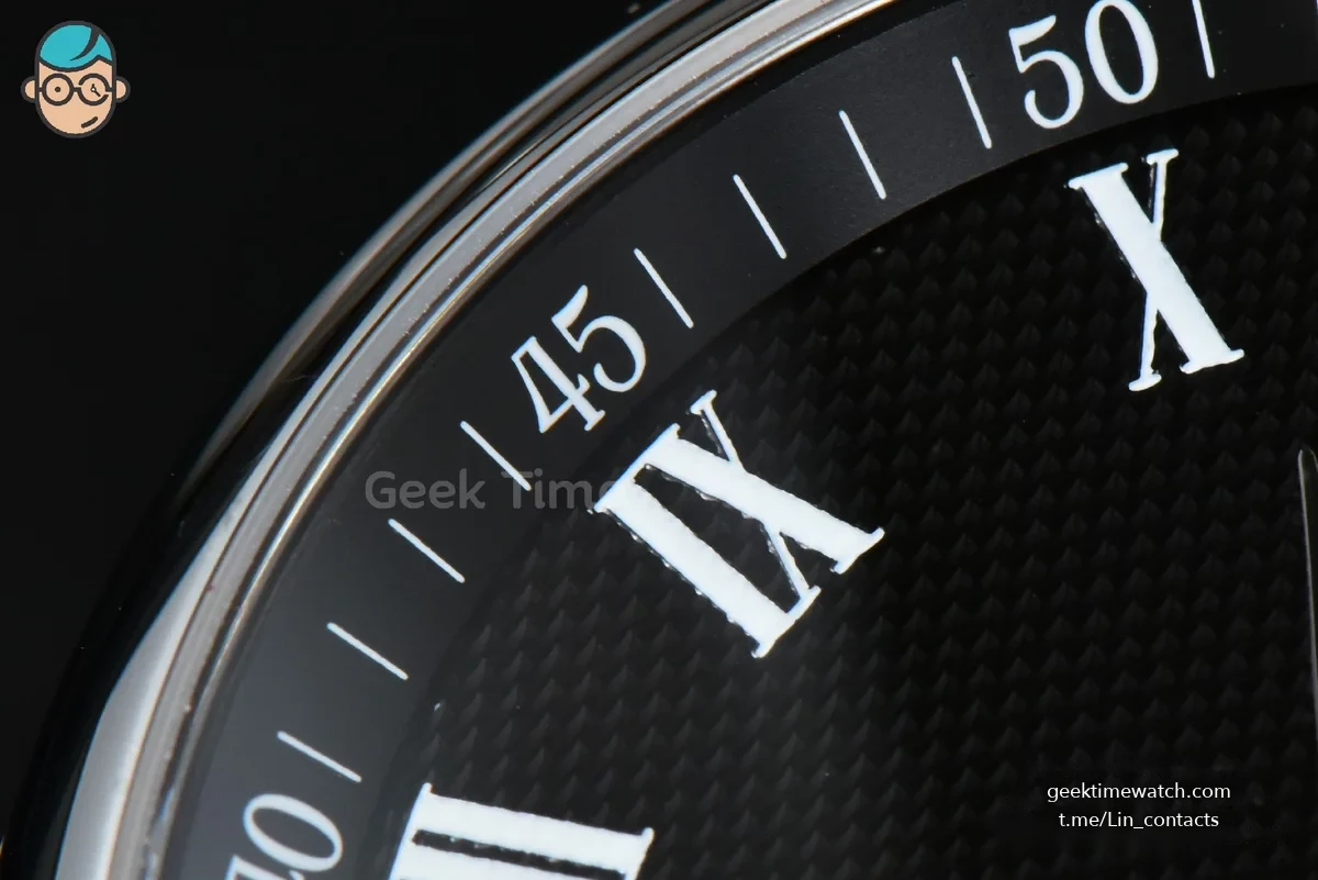 Longines Master Moonphase 40MM GF Black Dial Roma Marker Black Leather Strap A899