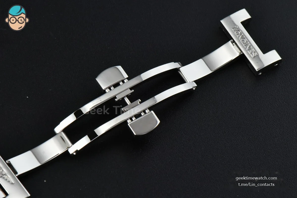 Longines Master Moonphase 40MM GF Black Dial Roma Marker SS Bracelet A899