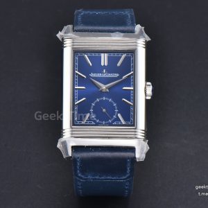 Master Reverso Tribute Small Seconds MGF 30x47MM Blue Dial Blue Leather Strap A854A