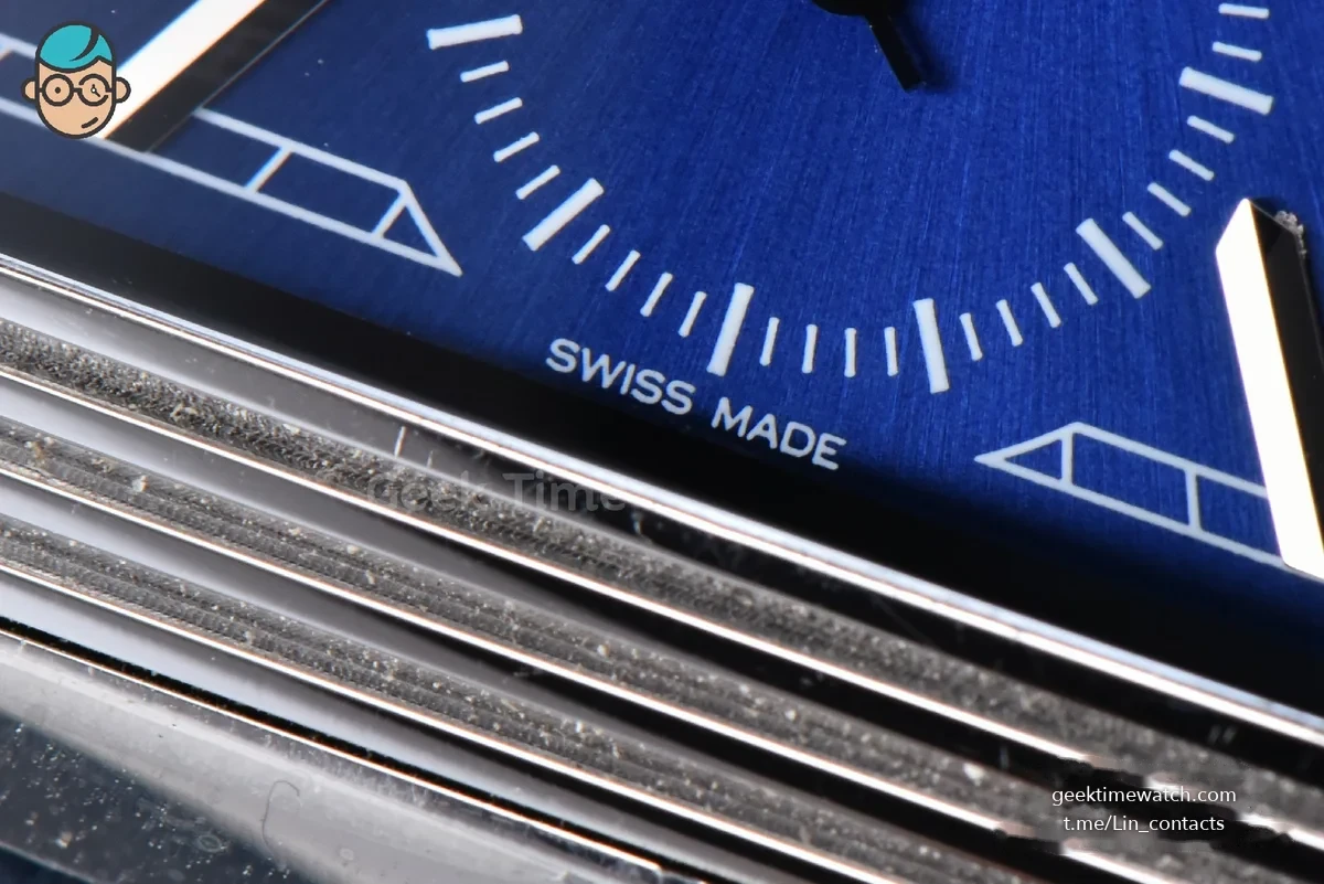 Master Reverso Tribute Small Seconds MGF 30x47MM Blue Dial Blue Leather Strap A854A