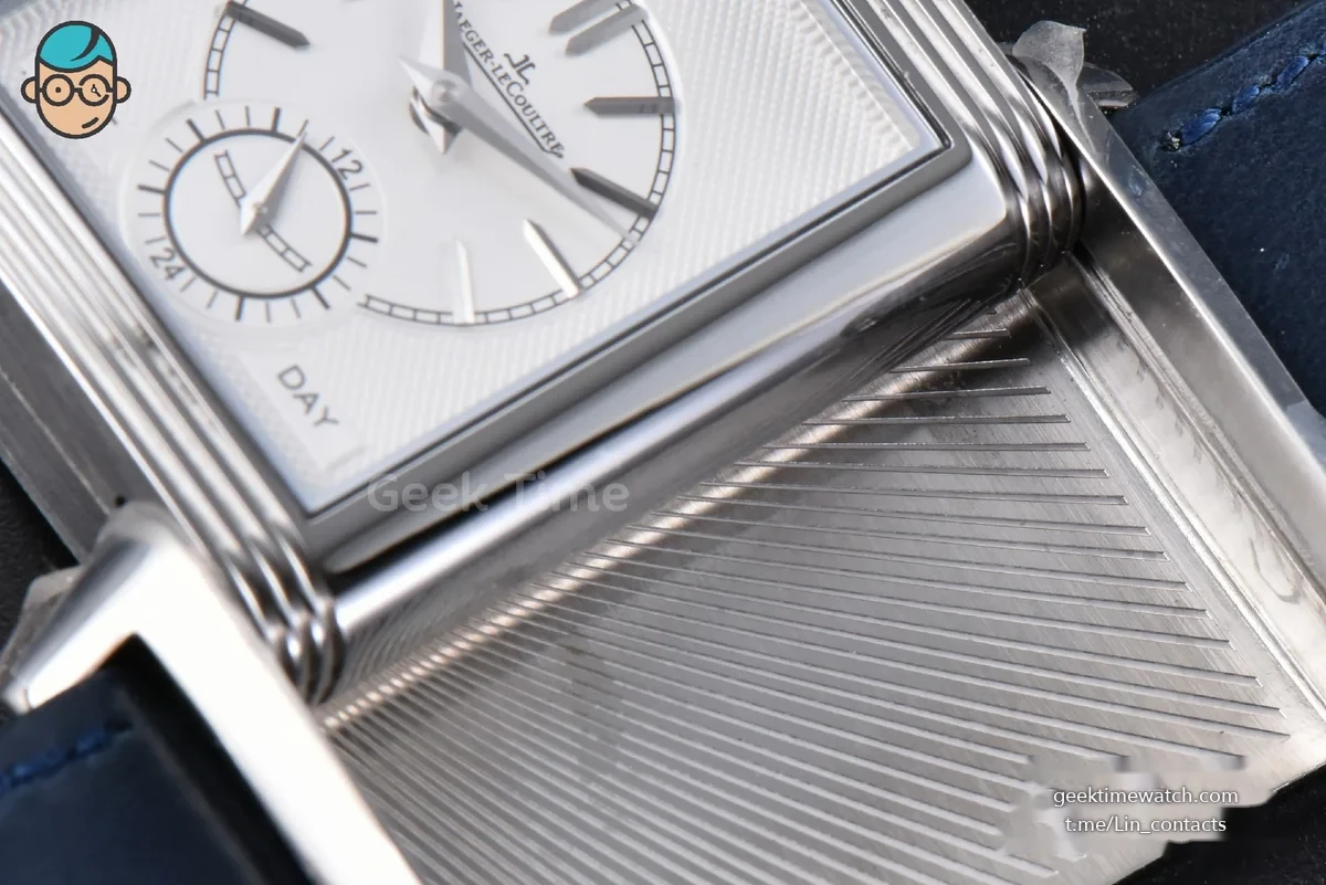 Master Reverso Tribute Small Seconds MGF 30x47MM Blue Dial Blue Leather Strap A854A