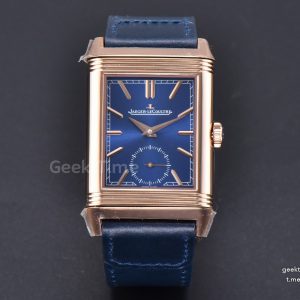 Master Reverso Tribute Small Seconds MGF 30x47MM RG Blue Dial Blue Leather Strap A854A