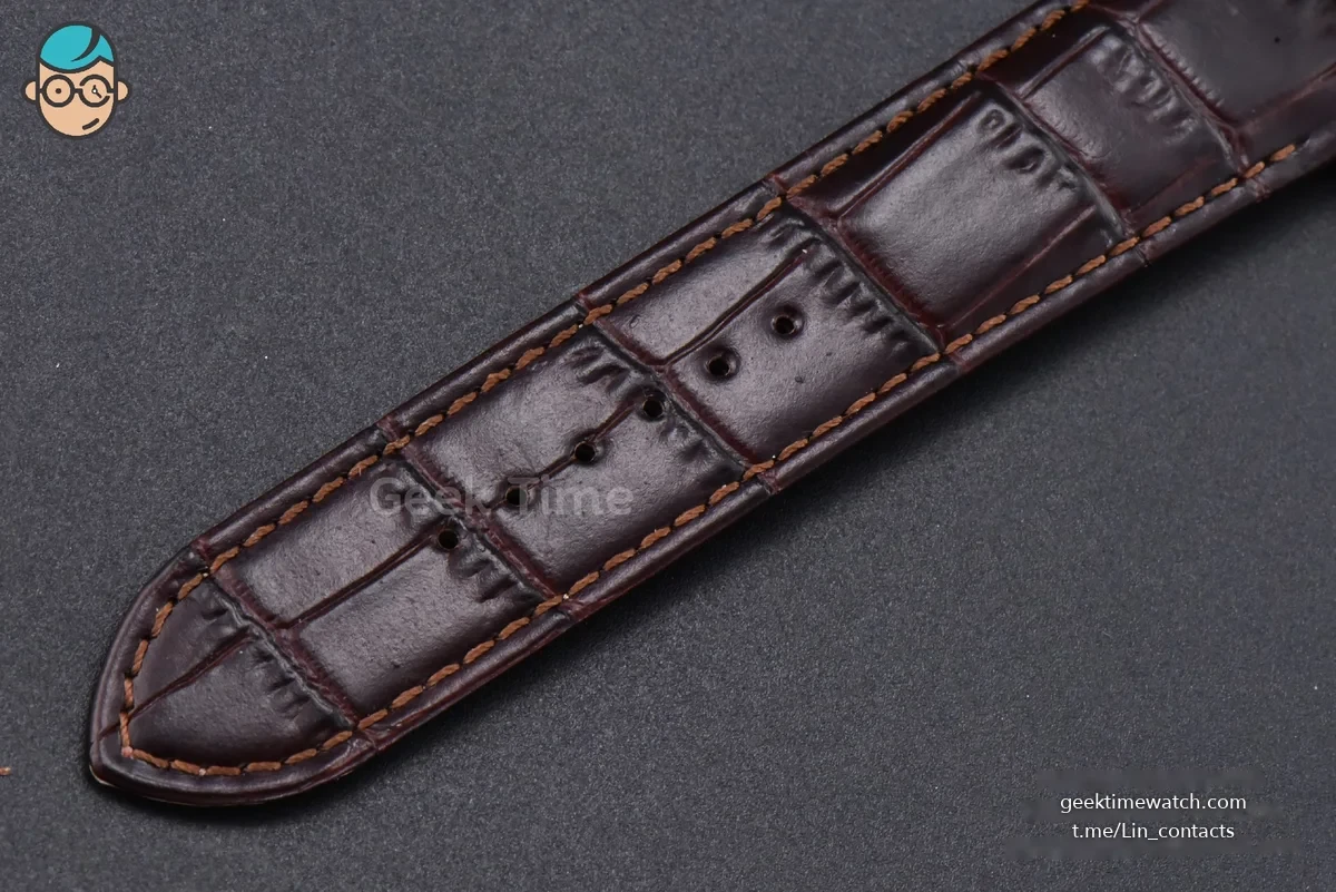 Master Reverso Tribute Small Seconds MGF 30x47MM RG White Dial Brown Leather Strap A854A