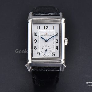 Master Reverso Tribute Small Seconds MGF 30x47MM White Circle Dial Black Leather Strap A854A