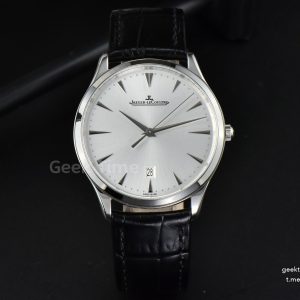 Master Ultra Thin Date 1282510 40mm ZF Silver Dial Black Leather Strap A899