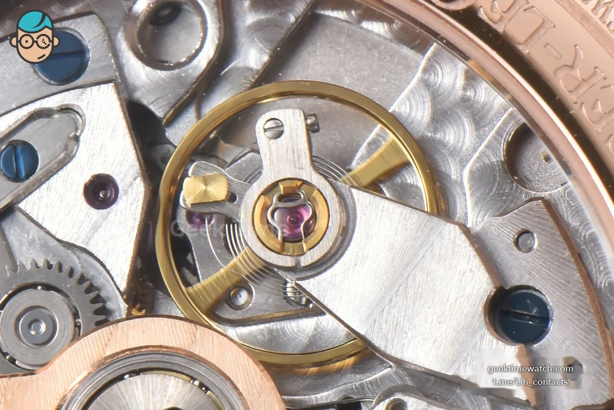 Master Ultra Thin Moonphase 1362501 APSF 39MM RG Diamond White Dial Brown Leather Strap SA925