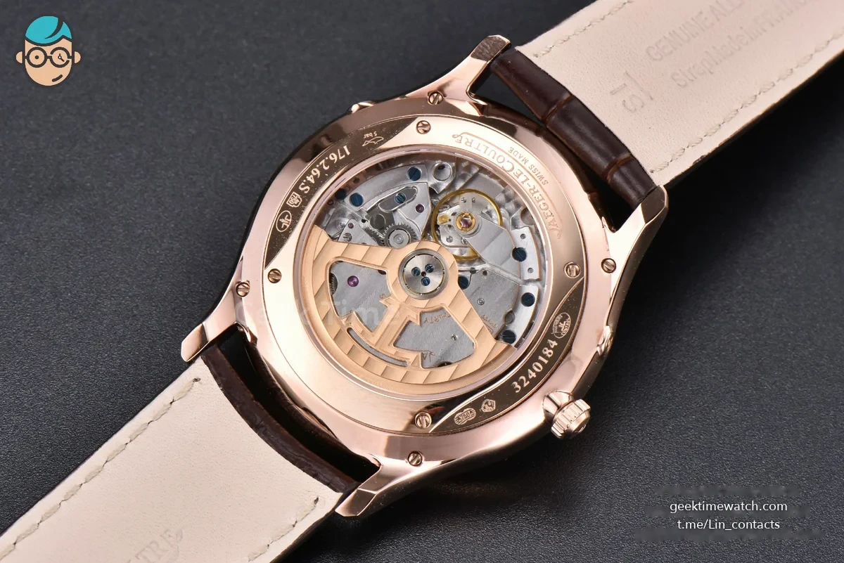 Master Ultra Thin Moonphase 1362520 ZF 39MM RG White Dial Brown Leather Strap A925 V3